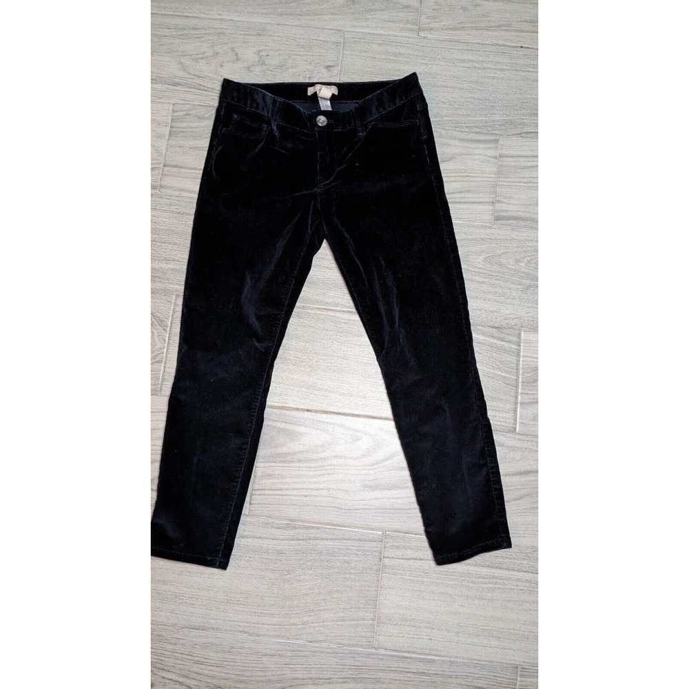 27 Petite Banana Republic Corduroy Pants Women's navy Blue Classic Trousers 342